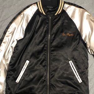 Men’s tiger silk bomber jacket